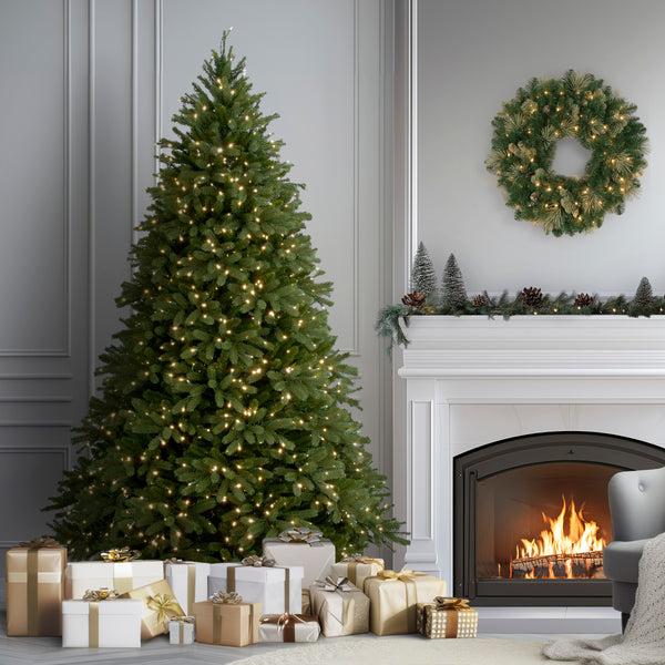 National Tree Company 7.5 Ft. Pre-Lit Jersey Fraser Fir Tree With Clear Lights
