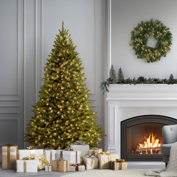 National Tree Company 7.5 Ft. Pre-Lit Kingswood Fir Tree With PowerConnect Dual Color LED Lights