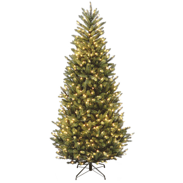 national tree company 7.5 ft. Pre-Lit Natural Fraser Fir Slim Tree with Clear Lights