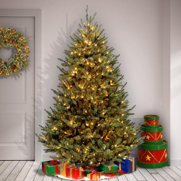National Tree Company 7.5 Ft. Pre-Lit Natural Fraser Fir Tree With Clear Lights