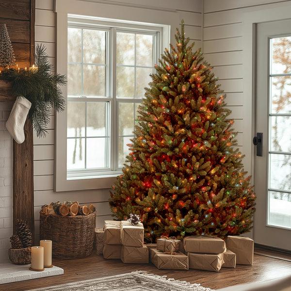 National Tree Company 7.5 Ft. Pre-Lit Natural Fraser Fir Tree With Multicolor Lights
