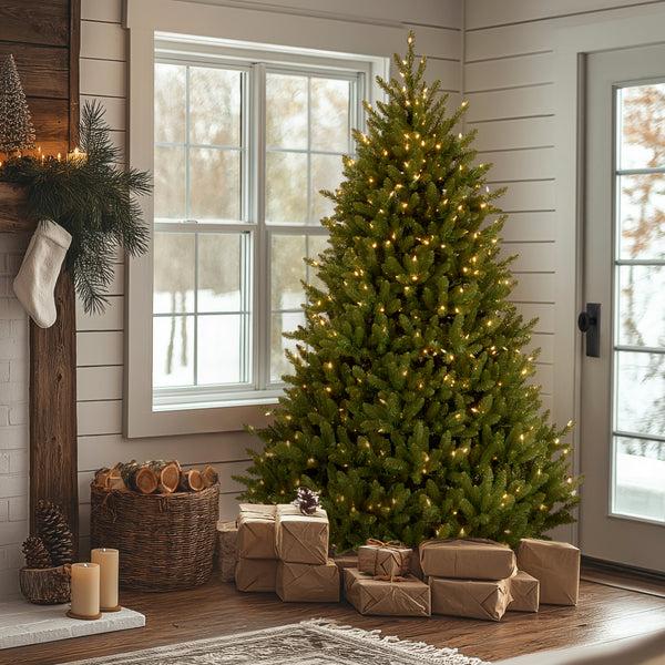 National Tree Company 7.5 Ft. Pre-Lit Natural Fraser Medium Fir Tree With Clear Lights