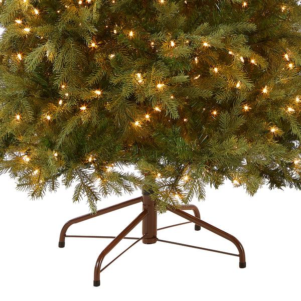 National Tree Company 7.5 Ft. Pre-Lit Nordic Spruce Slim Tree With Clear Lights