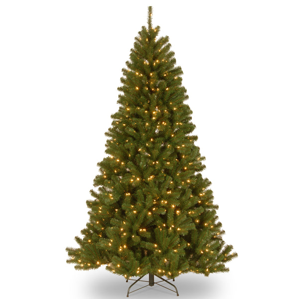 national tree company 7.5 ft. Pre-Lit North Valley Spruce Tree with Dual Color LED Lights