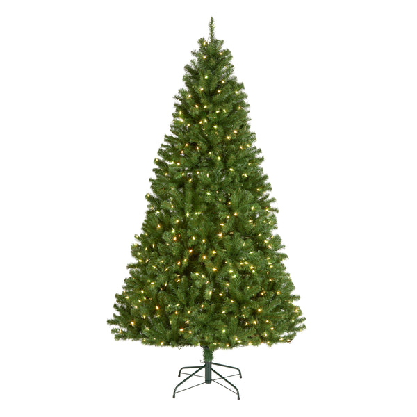 national tree company 7.5 ft. Pre-Lit North Valley Spruce Tree with PowerConnect Light Parade LED Lights