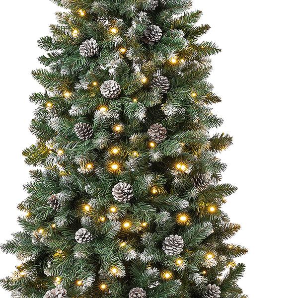 National Tree Company 7.5 Ft. Pre-Lit Oakley Hills Slim Tree With LED Lights