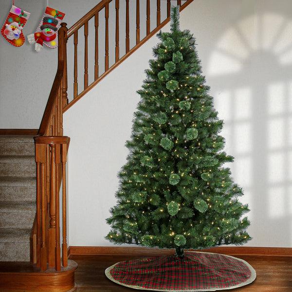 National Tree Company 7.5 Ft. Pre-Lit Ontaria Pine Tree With LED Lights