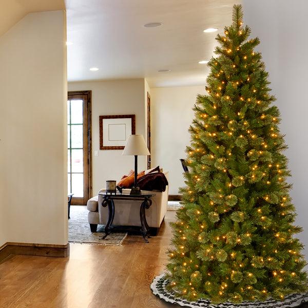 National Tree Company 7.5 Ft. Pre-Lit Tacoma Pine Slim Tree With Clear Lights