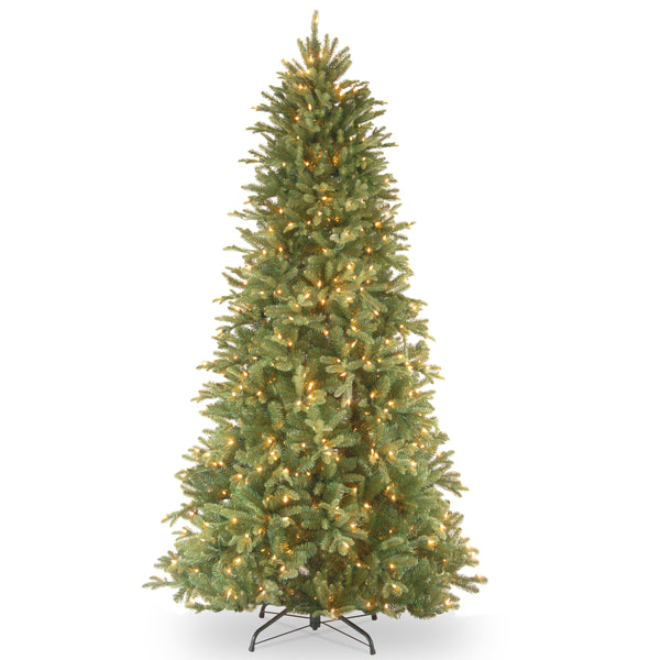 national tree company 7.5 ft. Pre-Lit Tiffany Fir Slim Tree with Clear Lights
