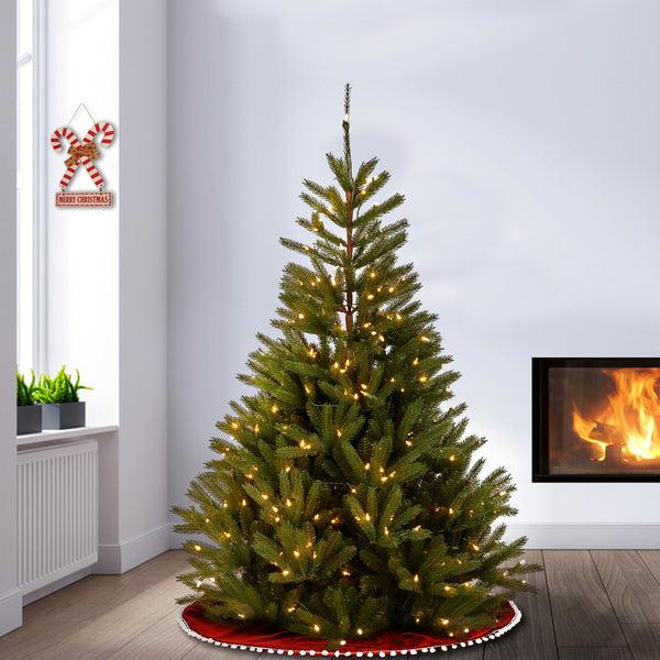 National Tree Company 7.5 Ft. Pre-Lit Topeka Spruce Tree With Clear Lights