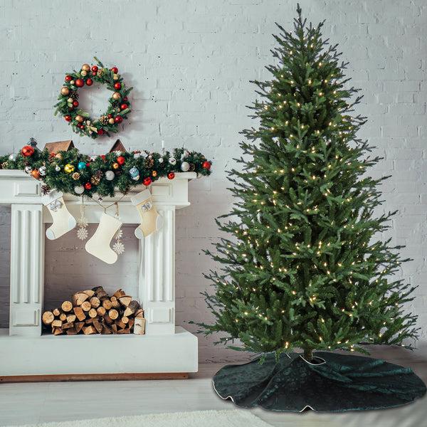 National Tree Company 7.5 Ft. Pre-Lit Wenatchee Fir Tree With LED Lights