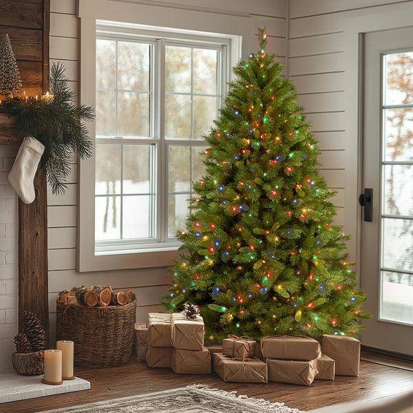 National Tree Company 7.5 Ft. Pre-Lit Winchester Pine Tree With Multicolor Lights