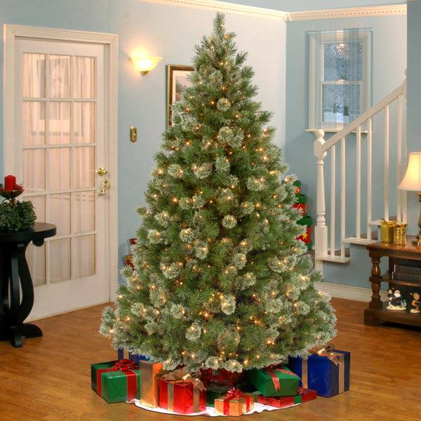 National Tree Company 7.5 Ft. Pre-Lit Wispy Willow Grande Medium Tree With Clear Lights
