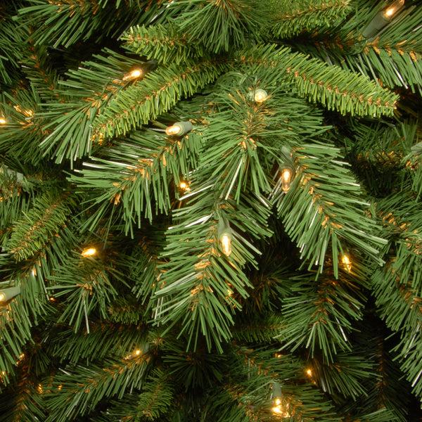 National Tree Company 7.5 Ft. Tiffany Fir Slim Tree With Clear Lights