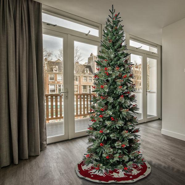 National Tree Company 7.5 Ft. Virginia Pine Mixed Feel Real Slim Tree