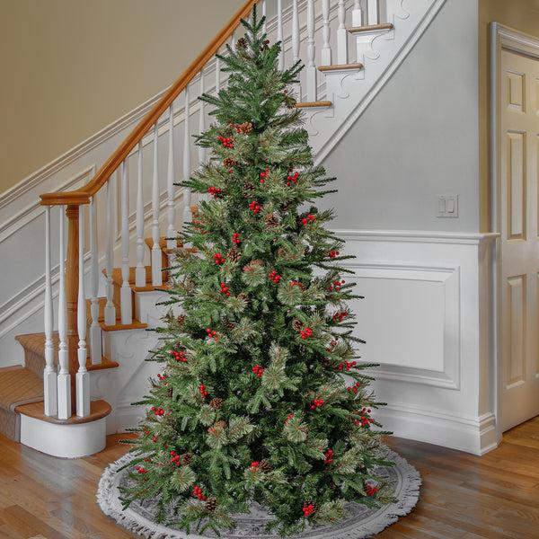 National Tree Company 7.5 Ft. Virginia Pine Mixed Feel Real Tree