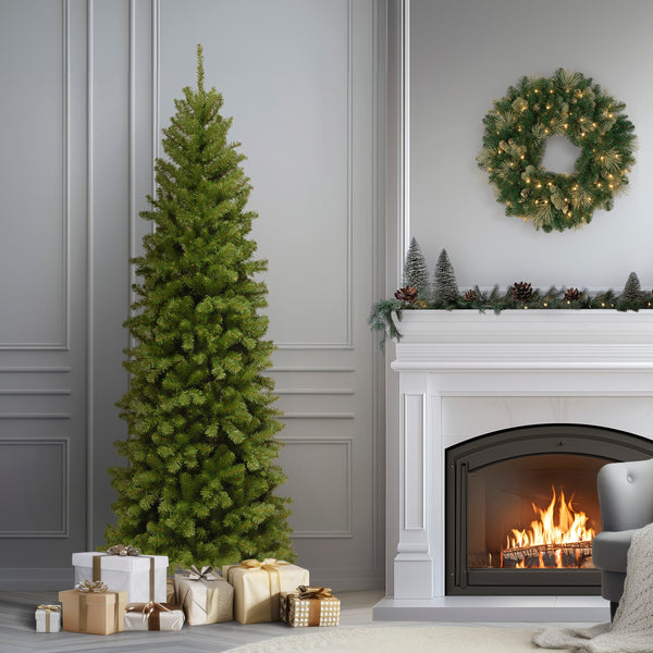 National Tree Company 7 Ft. North Valley Spruce Pencil Slim Tree