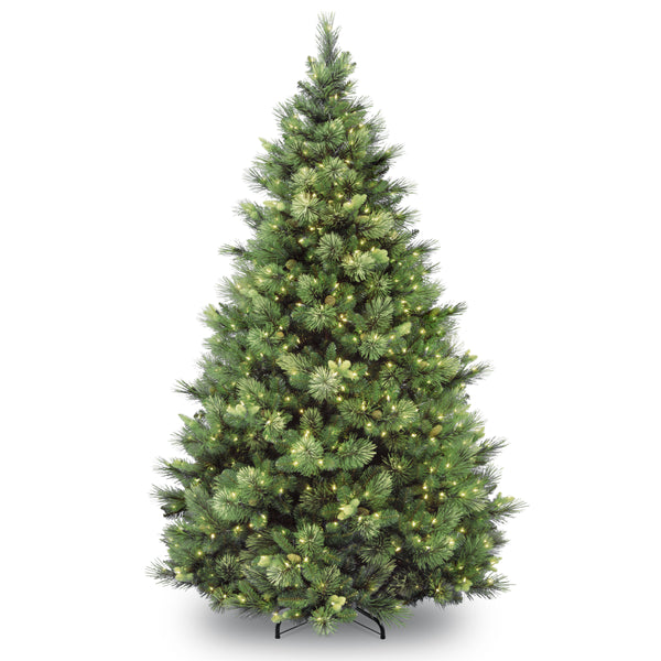 national tree company 7 ft. Pre-Lit Carolina Pine Tree with Clear Lights