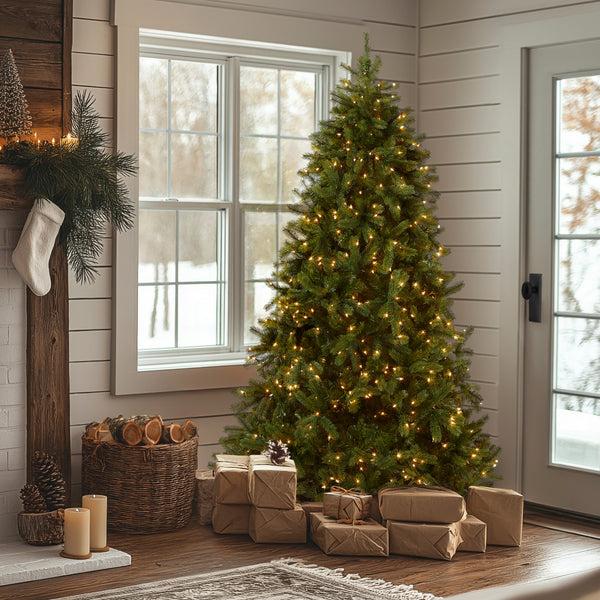 National Tree Company 7 Ft. Pre-Lit Downswept Douglas Fir Tree With Clear Lights
