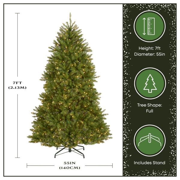 National Tree Company 7 Ft. Pre-Lit Dunhill Fir Tree With Clear Lights