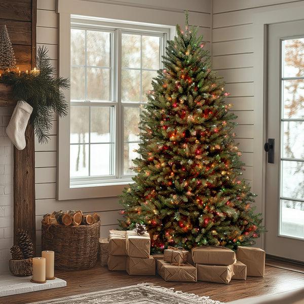 National Tree Company 7 Ft. Pre-Lit Dunhill Fir Tree With Multicolor Lights