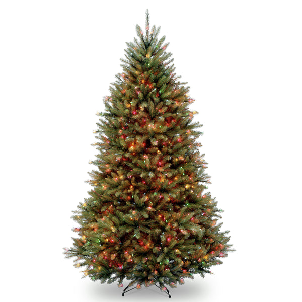 national tree company 7 ft. Pre-Lit Dunhill Fir Tree with Multicolor Lights