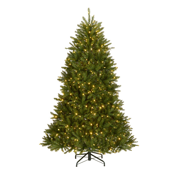 national tree company 7 ft. Pre-Lit Dunhill Fir Tree with PowerConnect Dual Color LED Lights