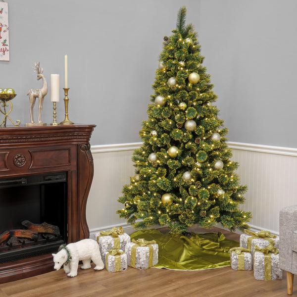 National Tree Company 7 Ft. Pre-Lit Maine Pine Tree With LED Lights