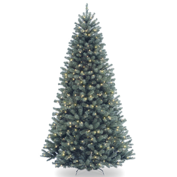 national tree company 7 ft. Pre-Lit North Valley Spruce Blue Tree with Clear Lights