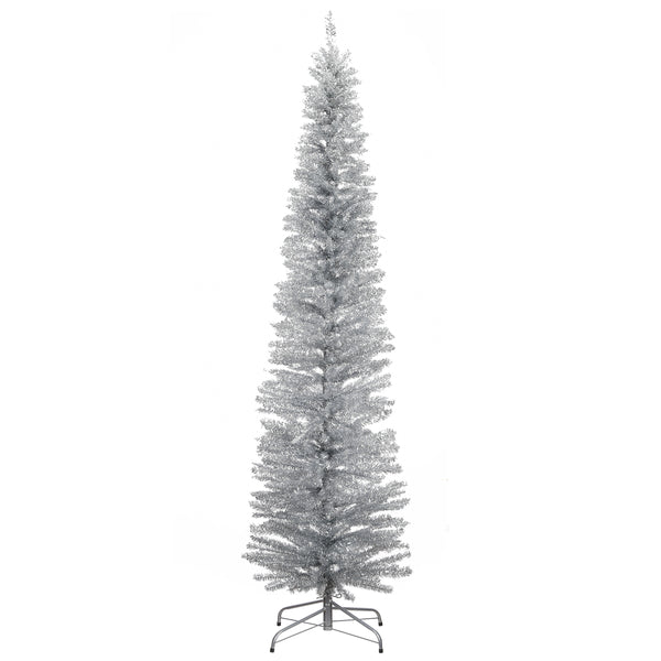 national tree company 7 ft. Tinsel Collection Silver Tree national tree company 7 ft. Tinsel Collection Silver Tree