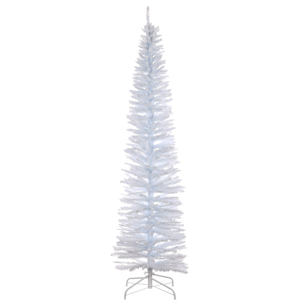 national tree company 7 ft. Tinsel Collection White Iridescent Tree