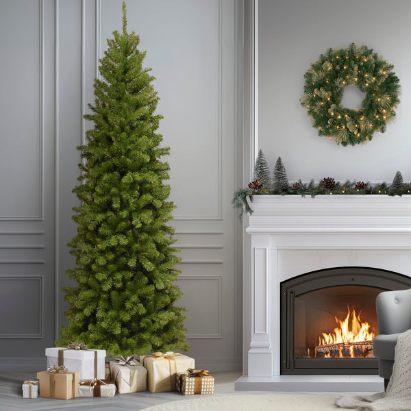 National Tree Company 9 Ft. North Valley Spruce Pencil Slim Tree