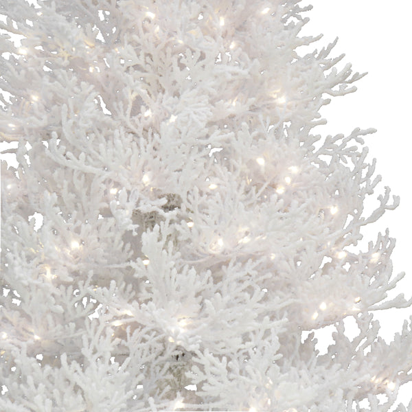 National Tree Company 9 Ft. Pre-Lit Christmas By The Sea Coral Tree With Warm White LED Lights