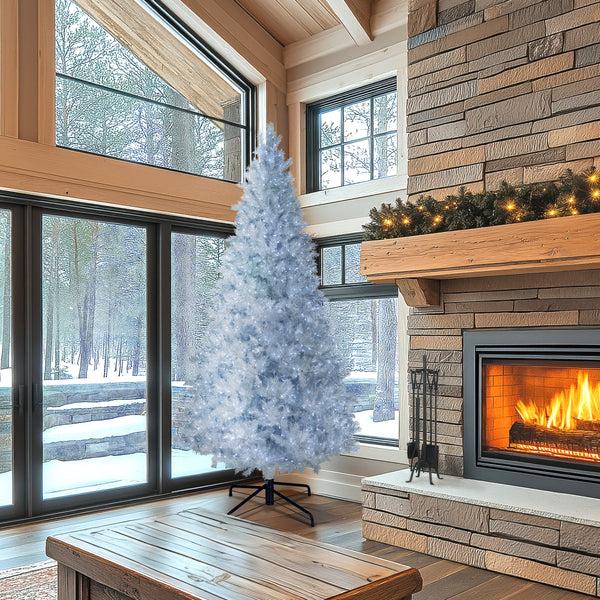 National Tree Company 9 Ft. Pre-Lit Christmas Crystal Pine Tree With LED Lights