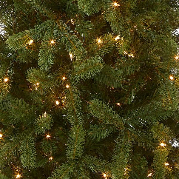 National Tree Company 9 Ft. Pre-Lit Downswept Douglas Fir Pencil Slim Tree With Clear Lights