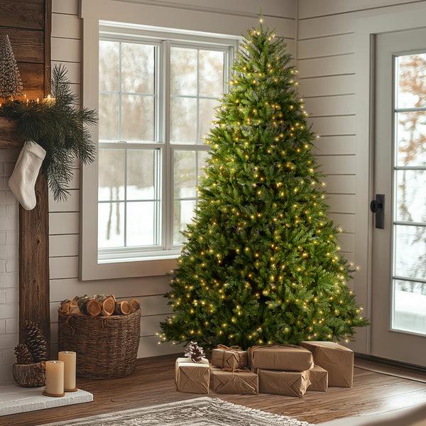 National Tree Company 9 Ft. Pre-Lit Dunhill Fir Tree With 900 Clear Lights