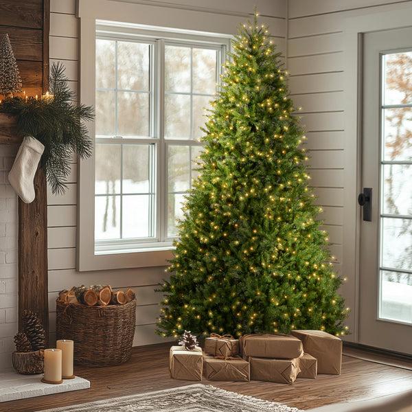 National Tree Company 9 Ft. Pre-Lit Dunhill Fir Tree With Clear Lights