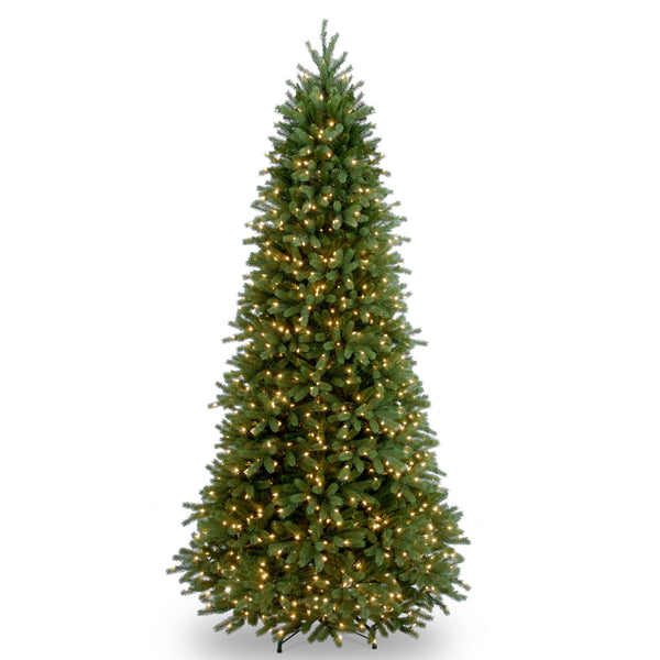 national tree company 9 ft. Pre-Lit Jersey Fraser Fir Slim Tree with Clear Lights