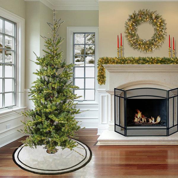 National Tree Company 9 Ft. Pre-Lit Lark Pine Medium Tree With Warm White LED Rice Lights