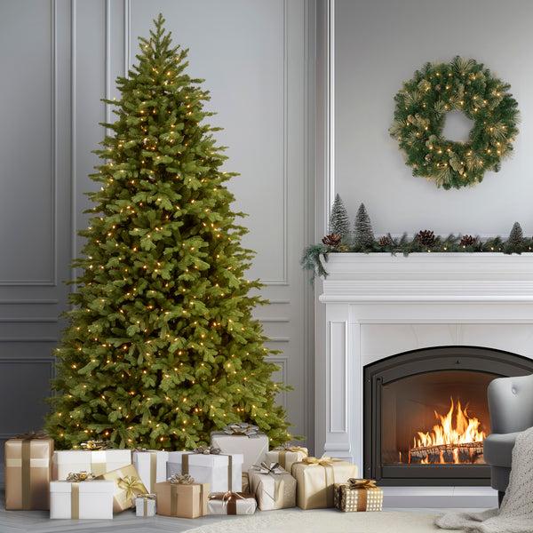 National Tree Company 9 Ft. Pre-Lit Princeton Fraser Fir With PowerConnect Dual Color LED Lights