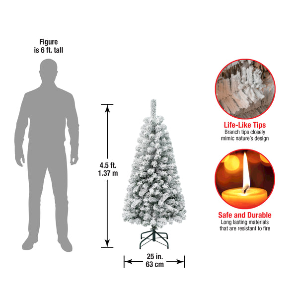 National Tree Company 4.5 Ft. Acacia Flocked Tree