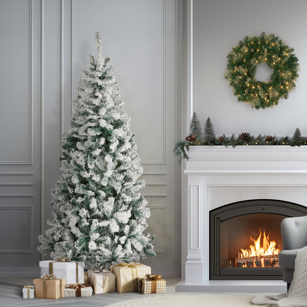 National Tree Company 6 Ft. Acacia Flocked Tree