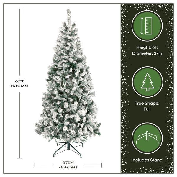 National Tree Company 6 Ft. Acacia Flocked Tree