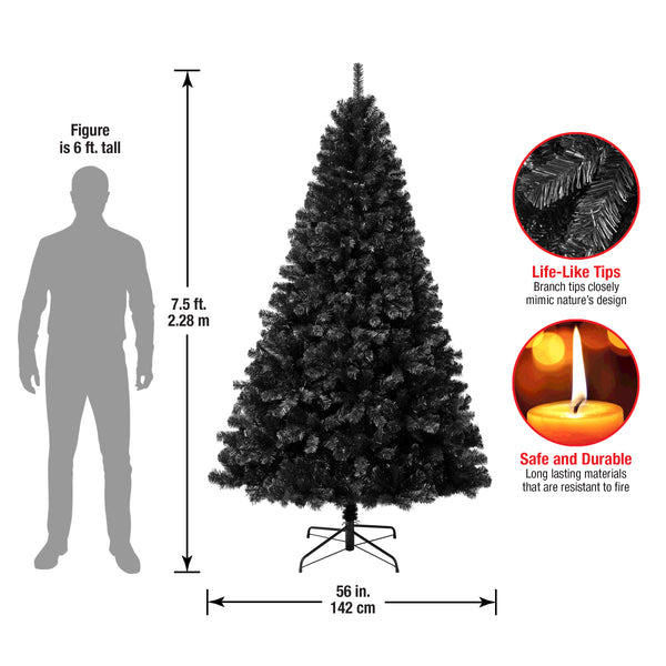 National Tree Company 7.5 Ft. Color Pop Black Tree