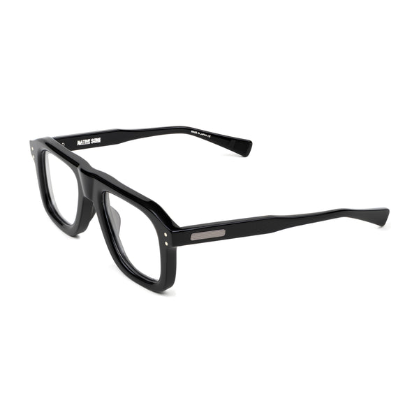 native sons GLEESON - Rx BLACK CRYSTAL / CLEAR