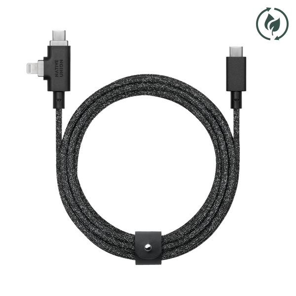 native union Belt Cable Duo Pro 240W (USB-C to USB-C & Lightning)