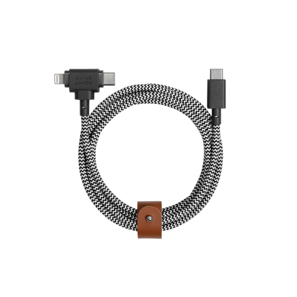 Native Union Belt Cable Duo (USB-C To USB-C & Lightning)