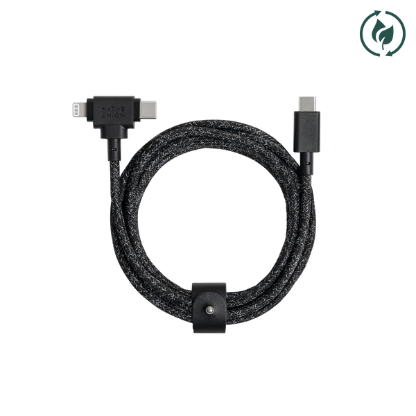Native Union Belt Cable Duo (USB-C To USB-C & Lightning)