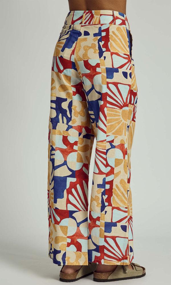 Native Youth COLLAGECLIPSE BOLD BLOOM WIDE LEG PRINTED TROUSER CO-ORD IN MULTI