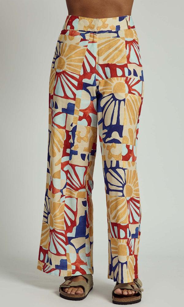native youth COLLAGECLIPSE BOLD BLOOM WIDE LEG PRINTED TROUSER CO-ORD IN MULTI